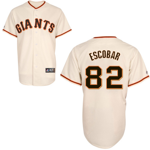 Edwin Escobar #82 Youth Baseball Jersey-San Francisco Giants Authentic Home White Cool Base MLB Jersey